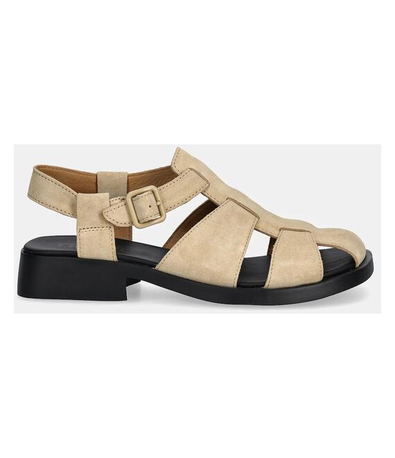 Σανδάλια nubuck Camper Dana χρώμα: μπεζ, K201489-009