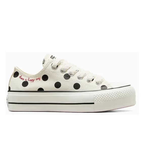Πάνινα παπούτσια Converse Chuck Taylor All Star Lift χρώμα: άσπρο, A10689C