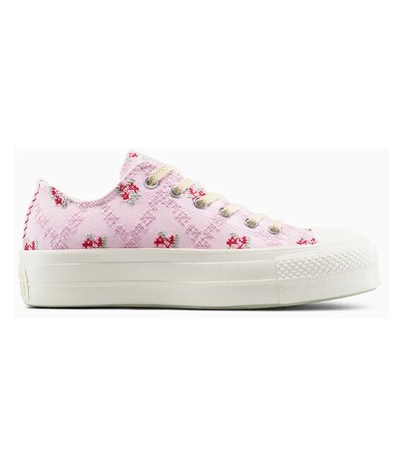 Πάνινα παπούτσια Converse Chuck Taylor All Star Lift χρώμα: ροζ, A13660C