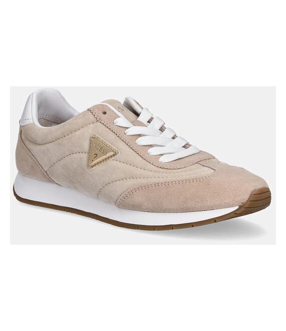 Σουέτ αθλητικά παπούτσια Guess JOGGIN2 χρώμα: μπεζ, FLJJO2 LEA12
