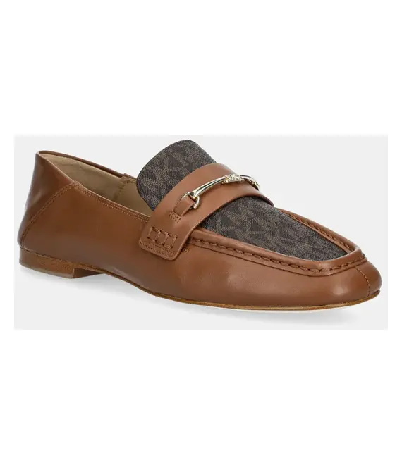 Μοκασίνια MICHAEL Michael Kors Lena χρώμα: καφέ, 40S5LEFP2B.227