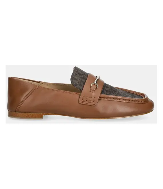 Μοκασίνια MICHAEL Michael Kors Lena χρώμα: καφέ, 40S5LEFP2B.227