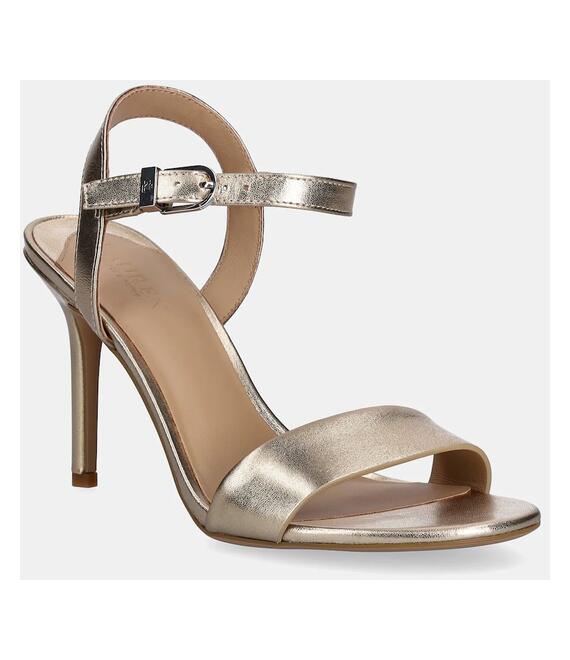 Δερμάτινα σανδάλια Lauren Ralph Lauren Gwen χρώμα: χρυσαφί, 802956289002
