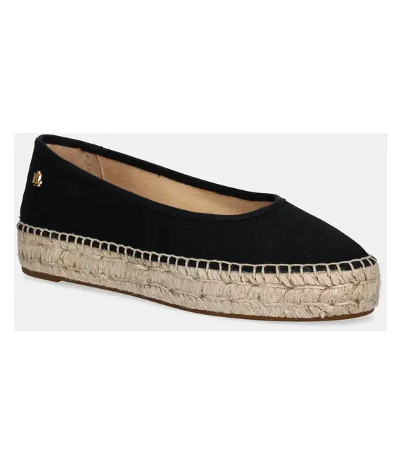 Εσπαντρίγιες Lauren Ralph Lauren Luize Ballet χρώμα: μαύρο, 802959187001