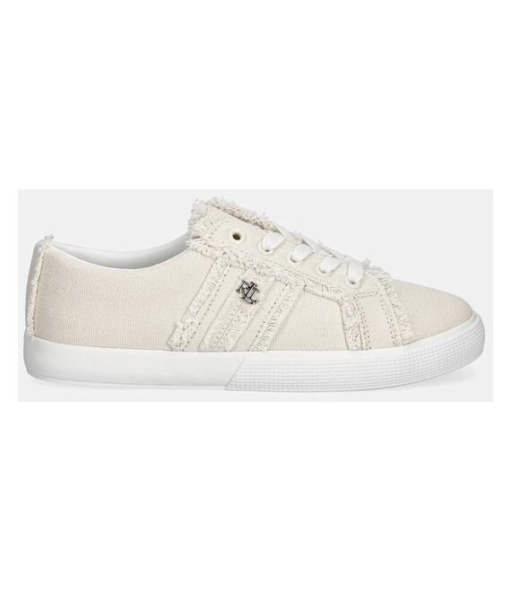 Πάνινα παπούτσια Lauren Ralph Lauren Janson Fray χρώμα: μπεζ, 802967040001