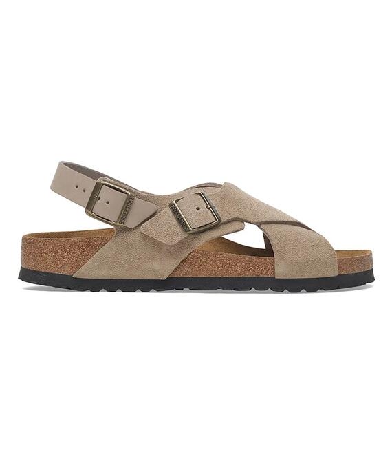 Σανδάλια σουέτ Birkenstock Tulum SFB χρώμα: καφέ, 1029834