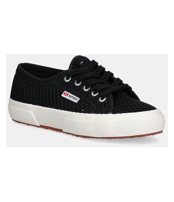 Πάνινα παπούτσια Superga MESH χρώμα: μαύρο, S2135GW