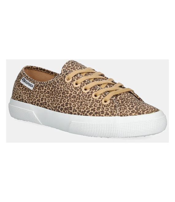 Πάνινα παπούτσια Superga MICRO LEOPARD PRINT LEGGE χρώμα: καφέ, S6135MW