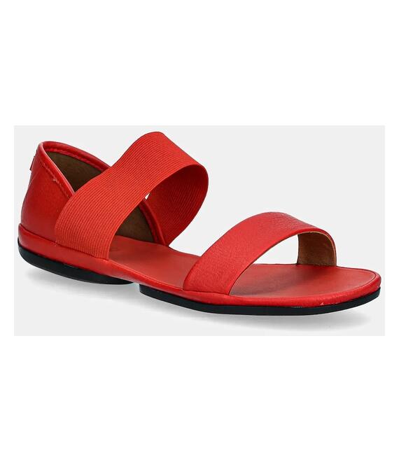 Δερμάτινα σανδάλια Camper Right Nina χρώμα: κόκκινο, 21735-089