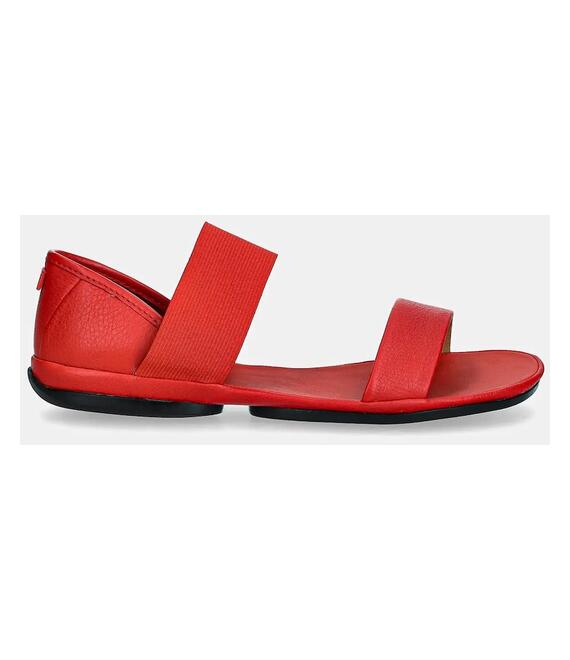 Δερμάτινα σανδάλια Camper Right Nina χρώμα: κόκκινο, 21735-089
