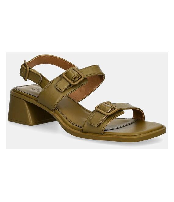 Δερμάτινα σανδάλια Camper Kora Sandal χρώμα: πράσινο, K201739-003