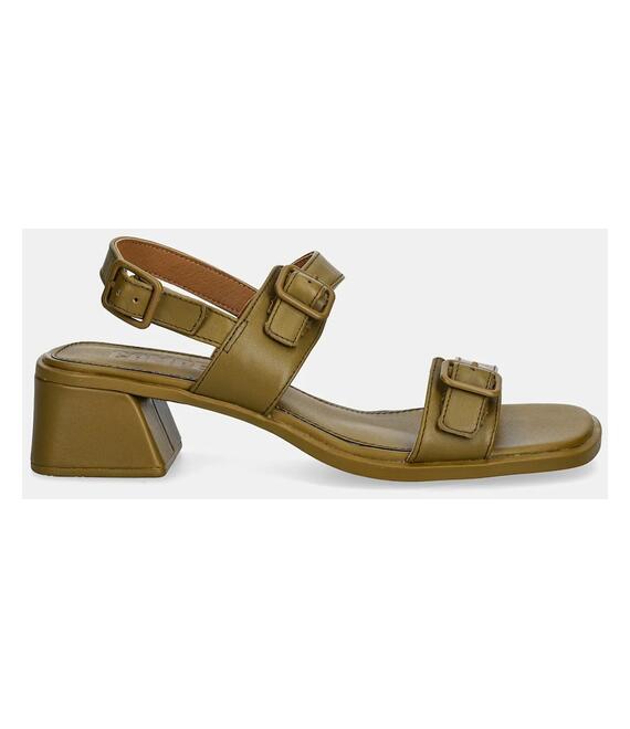 Δερμάτινα σανδάλια Camper Kora Sandal χρώμα: πράσινο, K201739-003