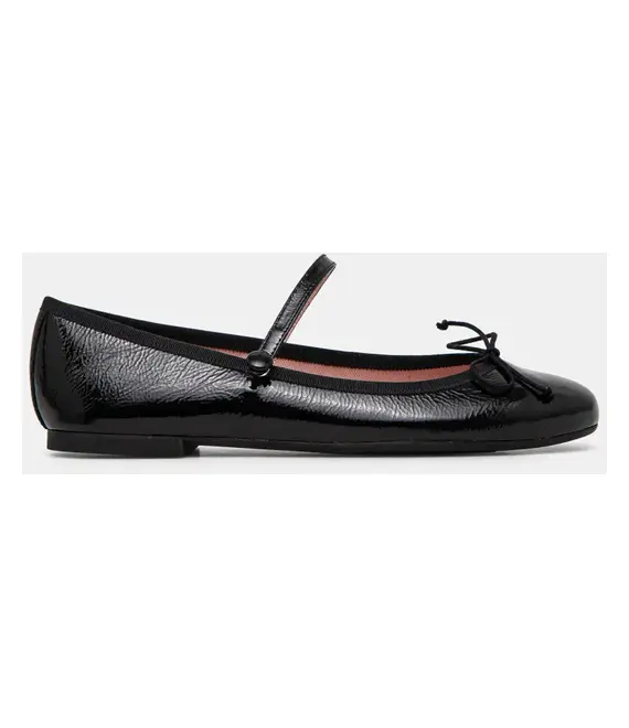 Δερμάτινες μπαλαρίνες Pretty Ballerinas Nicole χρώμα: μαύρο, 52073_A