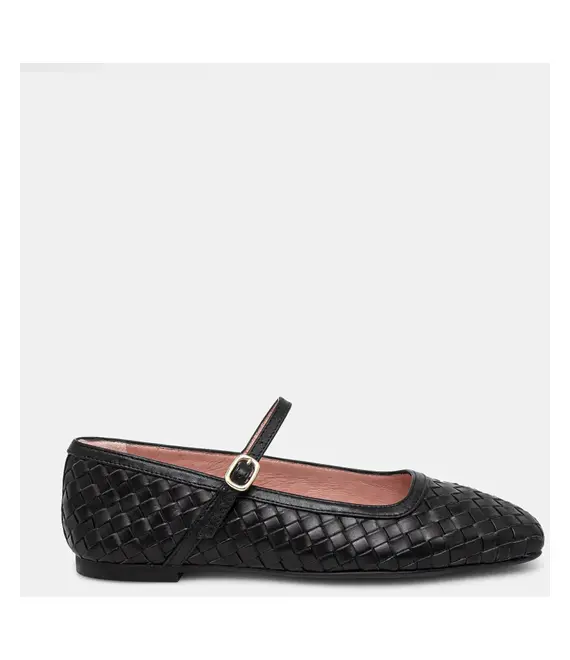 Δερμάτινες μπαλαρίνες Pretty Ballerinas Camille χρώμα: μαύρο, 52205_A