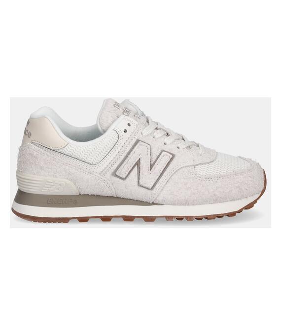 Σουέτ αθλητικά παπούτσια New Balance 574 χρώμα: μπεζ, WL574BEM