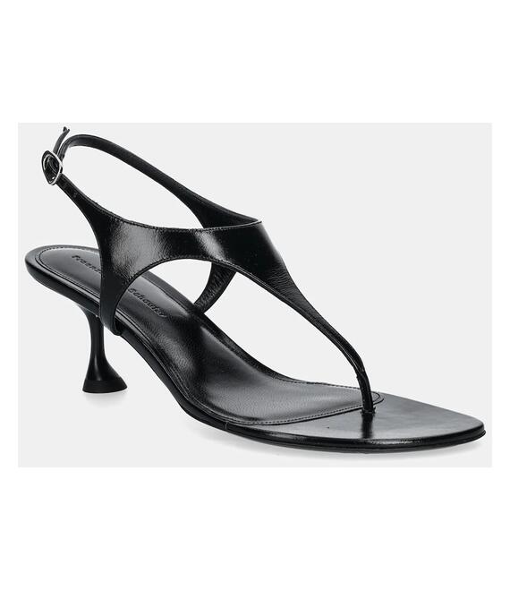 Δερμάτινα σανδάλια Proenza Schouler Tee Thong χρώμα: μαύρο, SH252042A