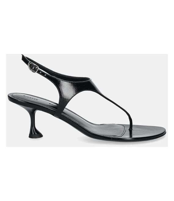 Δερμάτινα σανδάλια Proenza Schouler Tee Thong χρώμα: μαύρο, SH252042A