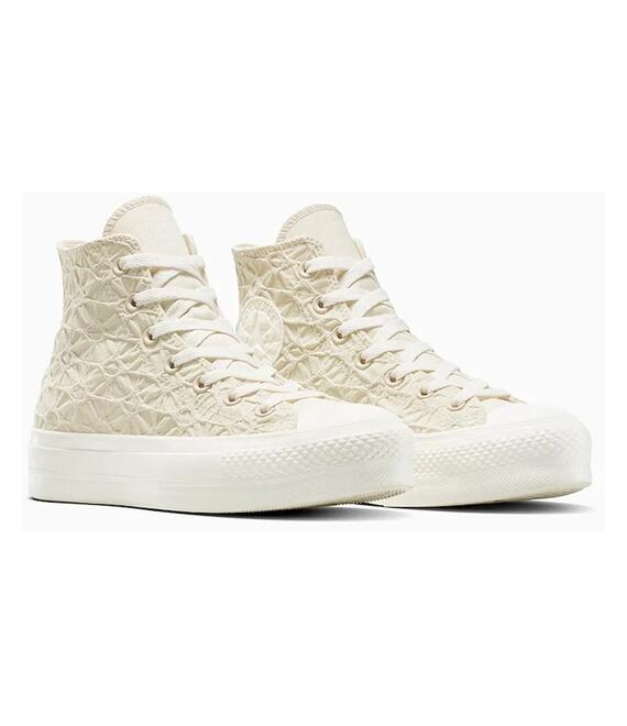 Πάνινα παπούτσια Converse Chuck Taylor All Star Lift χρώμα: μπεζ, A13523C
