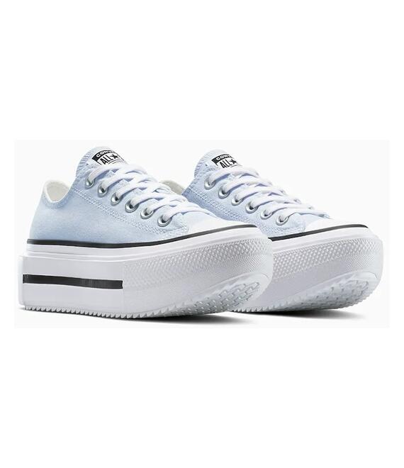 Πάνινα παπούτσια Converse Chuck Taylor All Star Lift Double Stack χρώμα: μπλε, A16285C