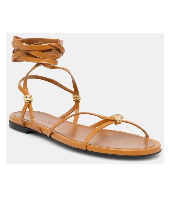 Δερμάτινα σανδάλια Proenza Schouler Coil χρώμα: καφέ, SH25S048