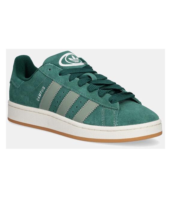 Σουέτ αθλητικά παπούτσια adidas Originals Campus 00s χρώμα: πράσινο, JH8794