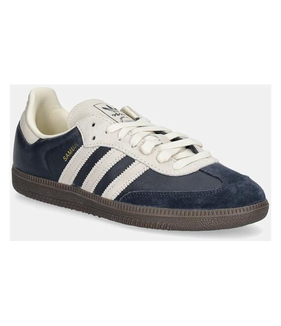 Δερμάτινα αθλητικά παπούτσια adidas Originals Samba OG χρώμα: ναυτικό μπλε, JI3217