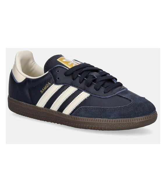Δερμάτινα αθλητικά παπούτσια adidas Originals Samba OG χρώμα: ναυτικό μπλε, ID2056
