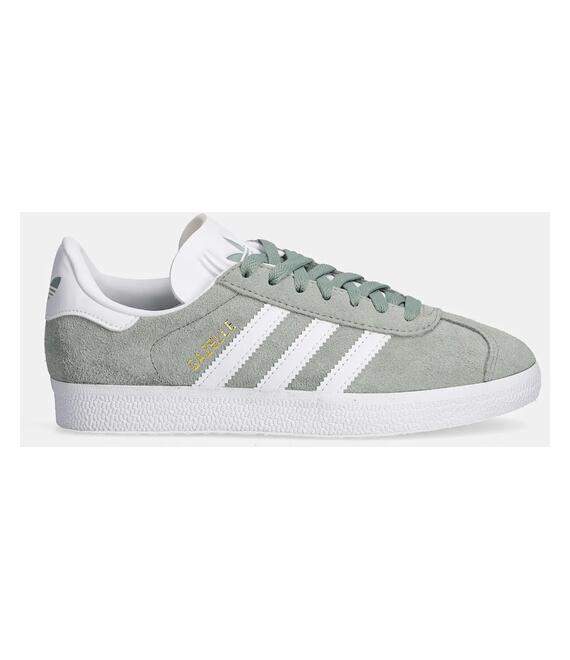 Σουέτ αθλητικά παπούτσια adidas Originals Gazelle χρώμα: πράσινο, JH5384