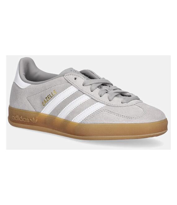 Σουέτ αθλητικά παπούτσια adidas Originals Gazelle Indoor χρώμα: γκρι, JQ0176