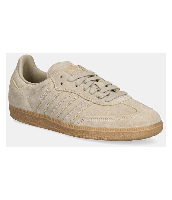 Σουέτ αθλητικά παπούτσια adidas Originals Samba OG χρώμα: μπεζ, JI3210