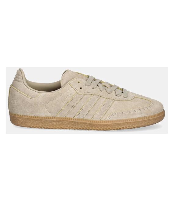 Σουέτ αθλητικά παπούτσια adidas Originals Samba OG χρώμα: μπεζ, JI3210