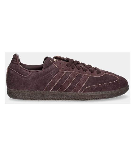 Σουέτ αθλητικά παπούτσια adidas Originals Samba OG χρώμα: καφέ, JI3211