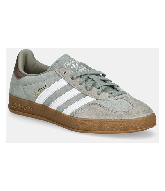 Σουέτ αθλητικά παπούτσια adidas Originals Gazelle Indoor χρώμα: πράσινο, JI3526
