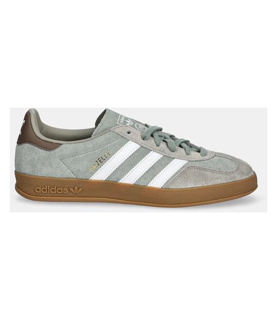 Σουέτ αθλητικά παπούτσια adidas Originals Gazelle Indoor χρώμα: πράσινο, JI3526