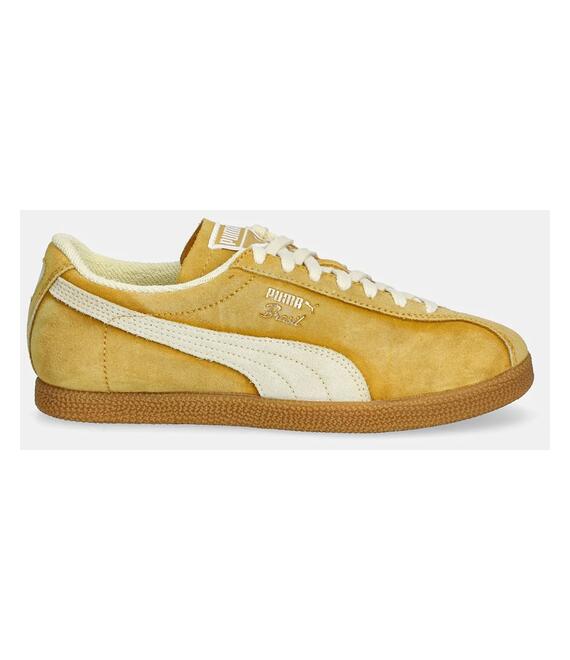 Σουέτ αθλητικά παπούτσια Puma Brasil The NeverWorn V χρώμα: κίτρινο, 401643