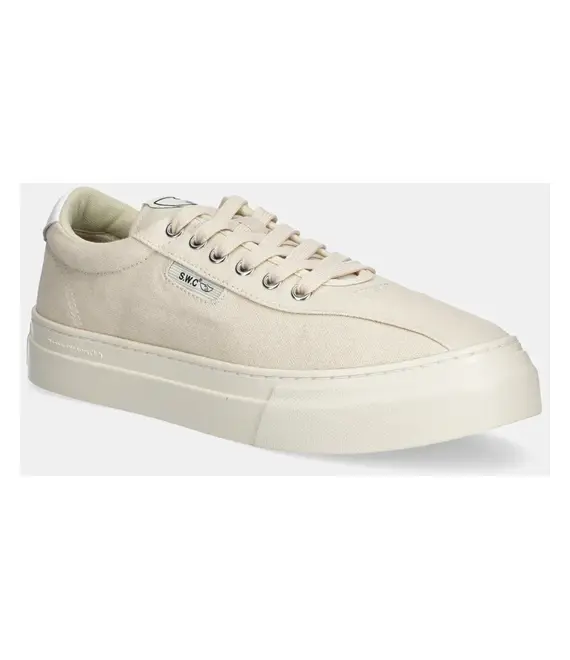 Πάνινα παπούτσια Stepney Workers Club DELLOW 02 CUP CANVAS χρώμα: μπεζ, YA21102