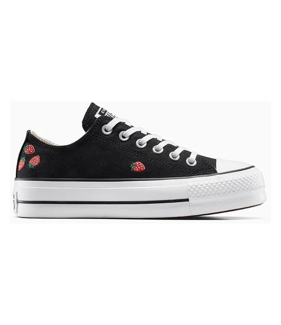 Πάνινα παπούτσια Converse Chuck Taylor All Star Lift χρώμα: μαύρο, A14935C