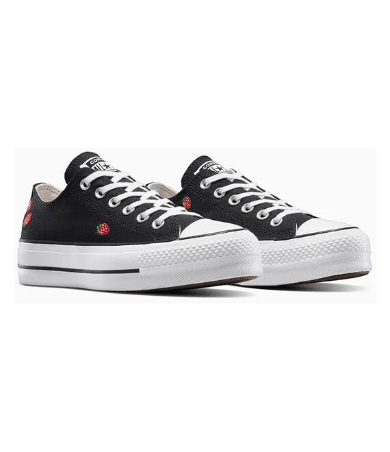 Πάνινα παπούτσια Converse Chuck Taylor All Star Lift χρώμα: μαύρο, A14935C