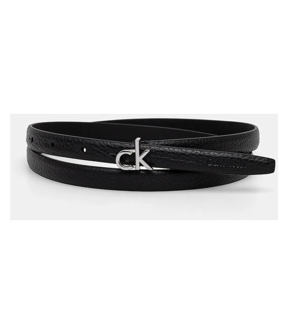 Δερμάτινη ζώνη Calvin Klein χρώμα: μαύρο, K60K612858