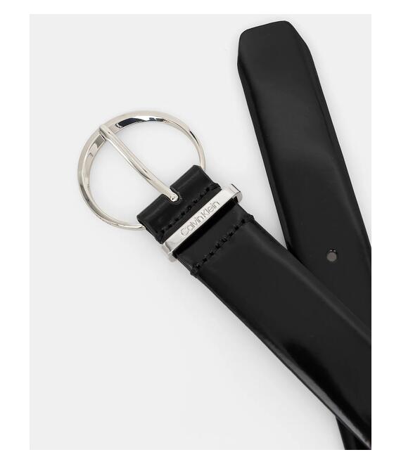 Δερμάτινη ζώνη Calvin Klein χρώμα: μαύρο, K60K612862