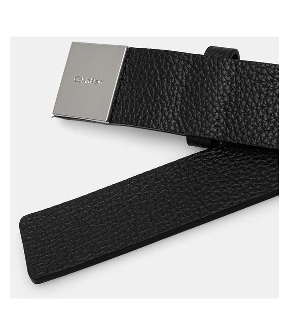 Δερμάτινη ζώνη Calvin Klein χρώμα: μαύρο, K60K612867