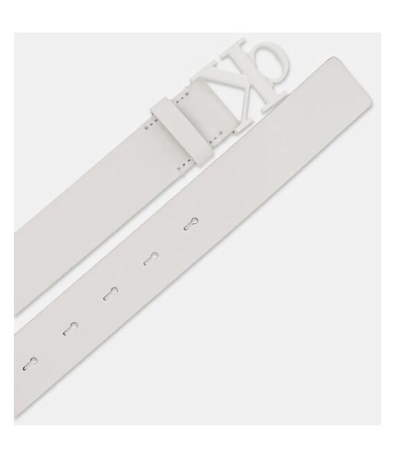 Δερμάτινη ζώνη Calvin Klein Jeans χρώμα: μπεζ, K60K613125
