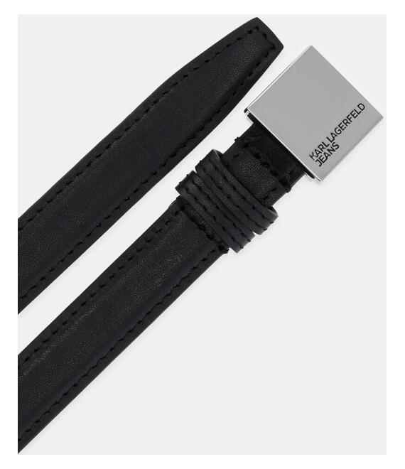 Ζώνη Karl Lagerfeld Jeans χρώμα: μαύρο, A1W33125