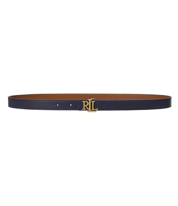 Δερμάτινη ζώνη Lauren Ralph Lauren χρώμα: μπλε, 412959135