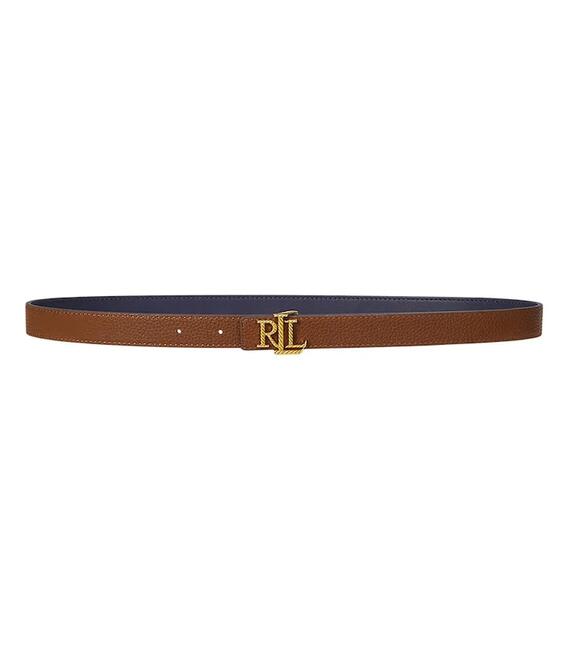 Δερμάτινη ζώνη Lauren Ralph Lauren χρώμα: μπλε, 412959135