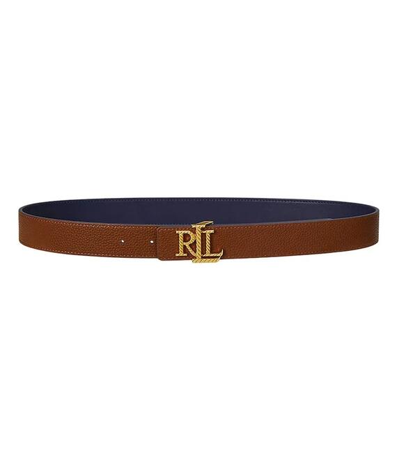 Δερμάτινη ζώνη Lauren Ralph Lauren χρώμα: μπλε, 412959137