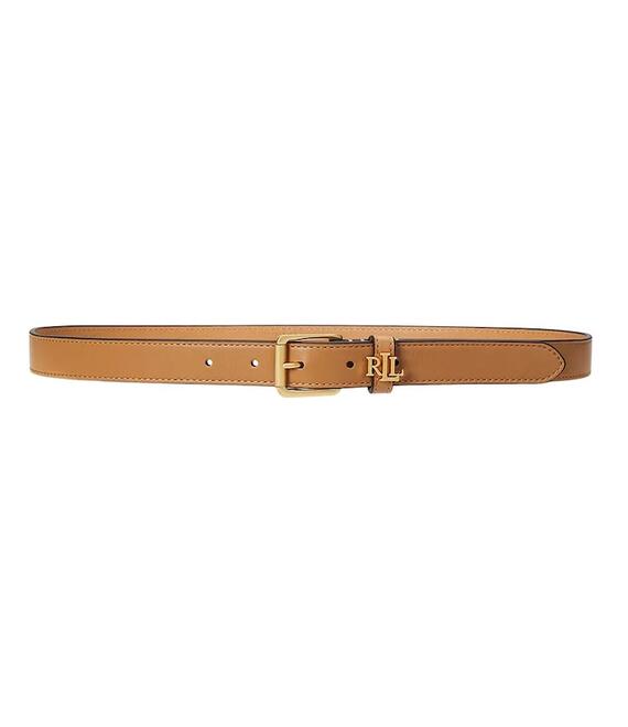 Δερμάτινη ζώνη Lauren Ralph Lauren χρώμα: μπεζ, 412968763