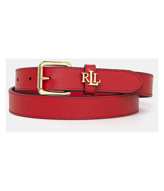 Δερμάτινη ζώνη Lauren Ralph Lauren χρώμα: κόκκινο, 412968763