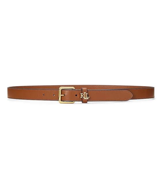 Δερμάτινη ζώνη Lauren Ralph Lauren χρώμα: καφέ, 412968763