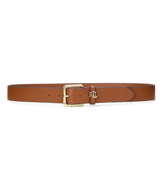 Δερμάτινη ζώνη Lauren Ralph Lauren χρώμα: καφέ, 412968765